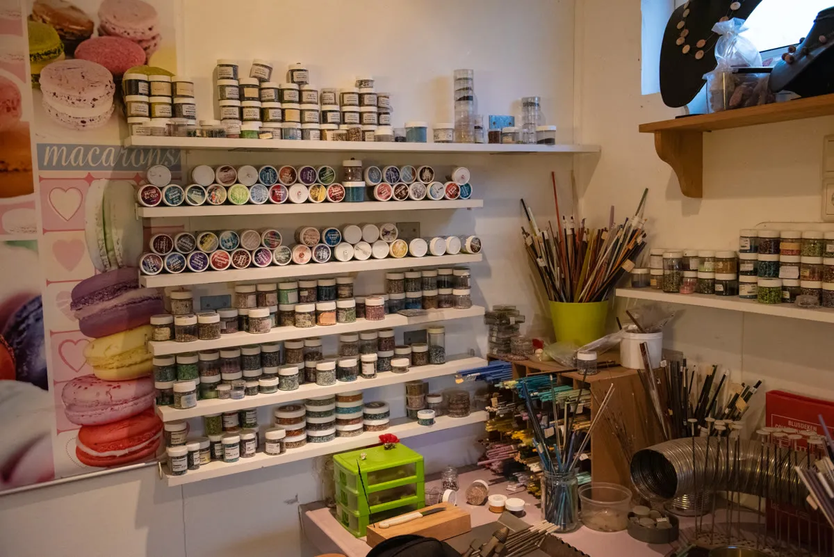 Kleuren en materialen voor het maken van glaskralen